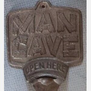 Man cave bottle opener